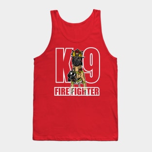 K9 Fire Fighter poster Tank Top